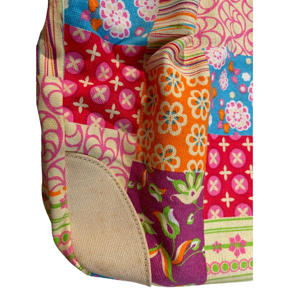 NWT Tianni Colorful Faux Quilted Cotton Canvas Hand/Shoulder Bag - Picture 4 of 4